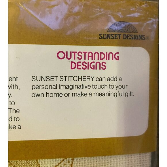 Vintage 1977 Sunset Stitchery Before The Wind Needlecraft NEW 2501 - Picture 11 of 13